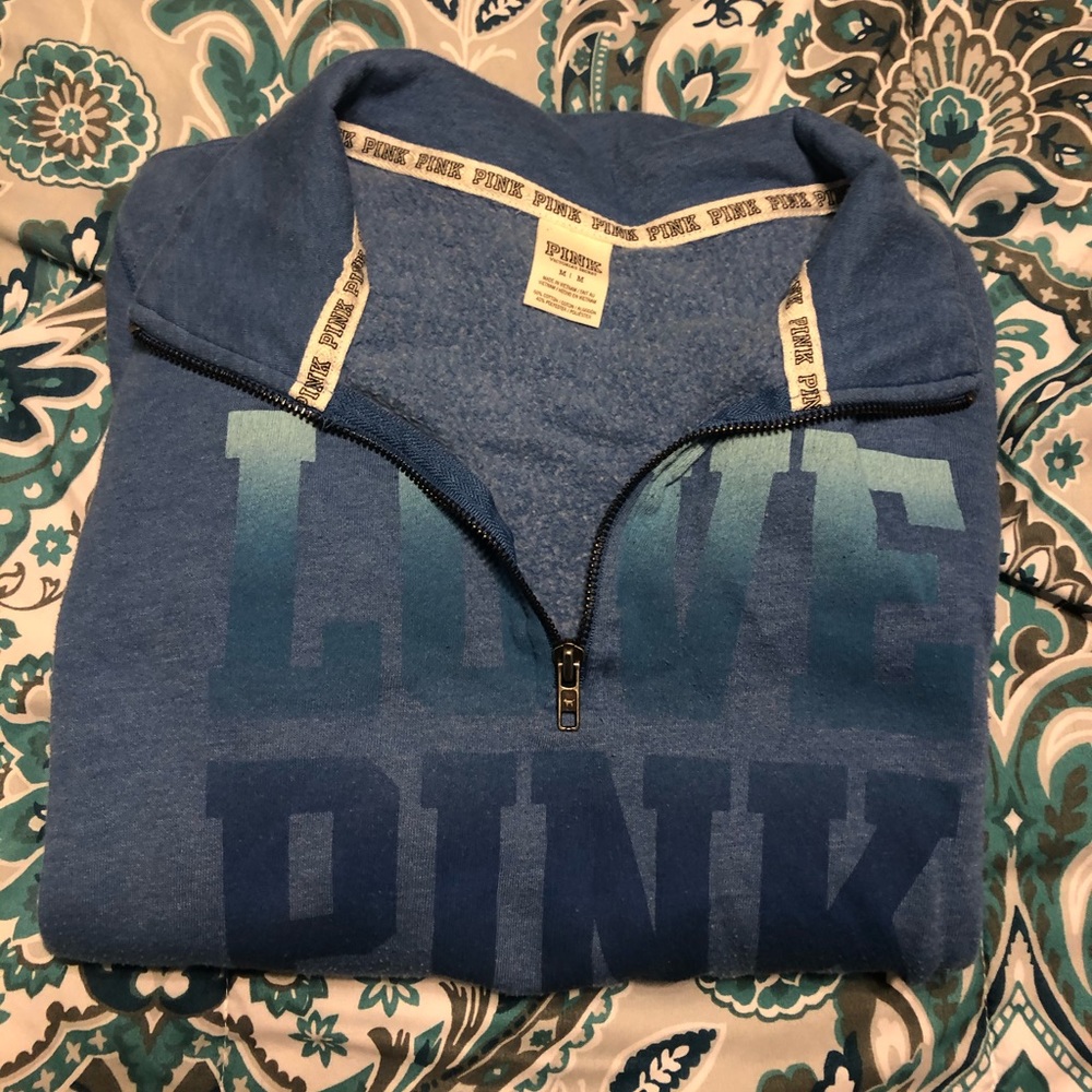 Vs pink quarter zip!